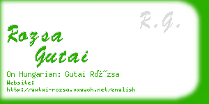 rozsa gutai business card